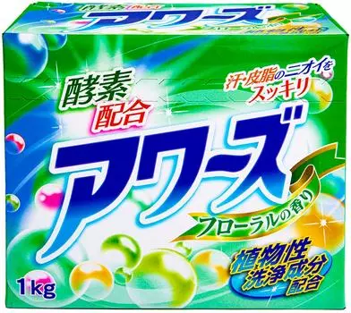 Стиральный порошок Rocket Soap Awas с энзимами цветочный аромат 1кг