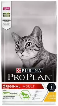 Сухой корм для кошек Pro Plan Optirenal Original Adult с курицей 1.5кг
