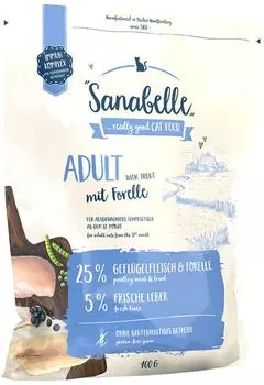 Сухой корм для кошек Sanabelle Adult с форелью 400г