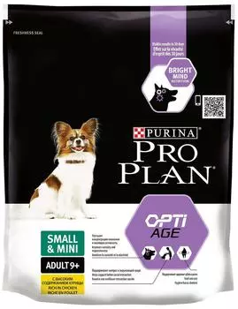 Сухой корм для пожилых собак Pro Plan Optiage Small&amp;Mini Adult 9+ для мелких пород с курицей 700г
