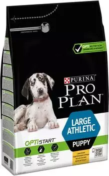 Сухой корм для щенков Pro Plan Optistart Large Athletic Puppy для крупных пород с курицей 3кг
