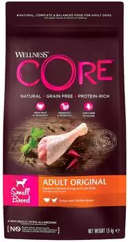 Сухой корм для собак Core из индейки с курицей для мелких пород 1.5кг