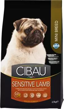 Сухой корм для собак Farmina Cibau Sensitive Lamb Mini с ягненком для мелких пород 2.5кг