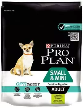 Сухой корм для собак Pro Plan Optidigest Small&Mini Adult Sensitive Digestion для мелких пород для улучшения пищеварения