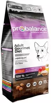 Сухой корм для собак Probalance Adult Gourmet Diet с говядиной и ягненком 15кг