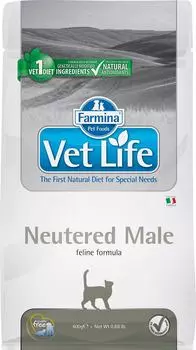 Сухой корм для кастрированных котов Farmina Vet Life Cat Neutered Male диетический с курицей 400г