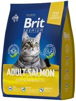 Сухой корм для кошек Brit Premium с лососем 0.4кг