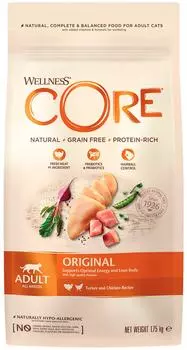 Сухой корм для кошек Core из индейки с курицей 1.75кг