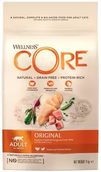 Сухой корм для кошек Core из индейки с курицей 4кг