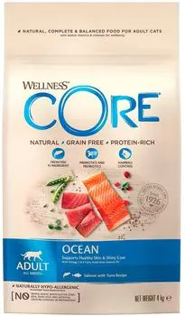 Сухой корм для кошек Core из лосося с тунцом 4кг