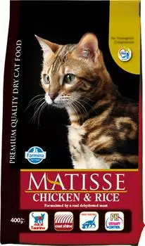 Сухой корм для кошек Farmina Matisse Курица с рисом 400г