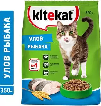 Сухой корм для кошек Kitekat Улов рыбака 350г