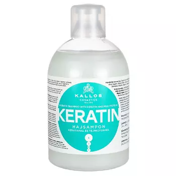 KALLOS COSMETICS Шампунь Keratin для сухих и поврежденных волос с кератином 1000.0