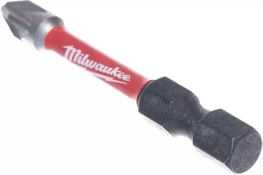Бита односторонняя Milwaukee Shockwave PZ2, 50 мм, 1/4 (тип Е), ударная, 1 шт. (4932430865)