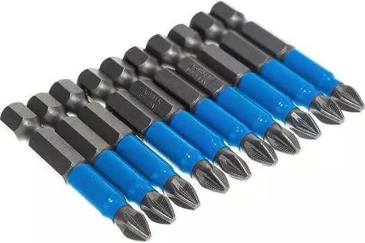 Бита односторонняя STAYER PROFESSIONAL ProFix PZ2, 50 мм, 1/4 (тип С), магнитная, 10 шт. (26223-2-50-10_z01)