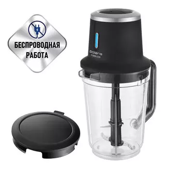 Блендер портативный Polaris PTB 0435 CordLess 400Вт, 1.5 л, черный (PTB 0435 CordLess)