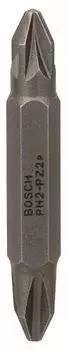 Бита двусторонняя BOSCH Extra Hard PH2-PZ2, 45мм, 1/4 (тип С), 1шт. (2607001743)