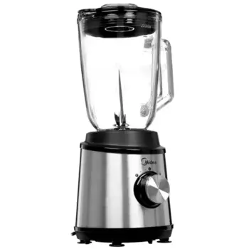 Блендер стационарный Midea MC-BL1006 1 кВт, 1.5 л, черный/серебристый (MC-BL1006)