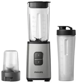 Блендер стационарный Philips HR2604/80 350Вт, 600мл, черный/серебристый (HR2604/80)