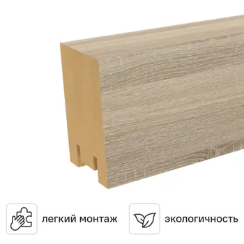 Рейка Ривьера 40x30x2700 мм МДФ цвет дуб сонома