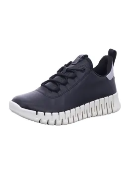 Элегантные туфли на шнуровке Ecco, цвет black/light grey