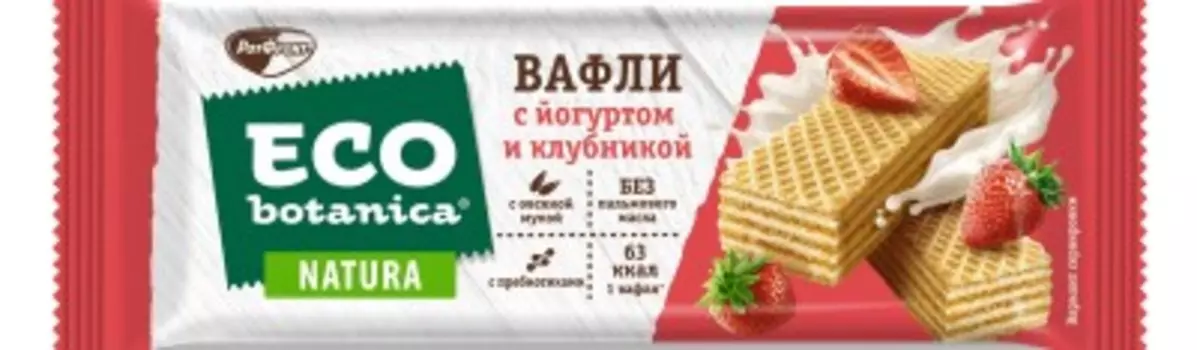Вафли эко ботаника 25 г с йогуртом и клубникой рот фронт