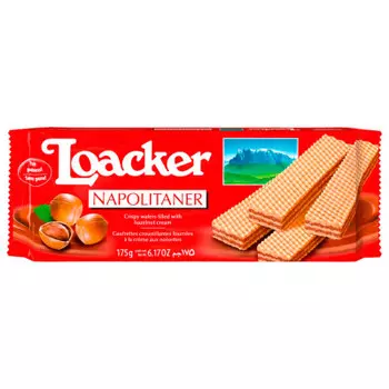 Вафли лоакер 175 г с лесным орехом хаас