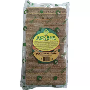 Вафли с начинкой вкусные радости 490г Колос
