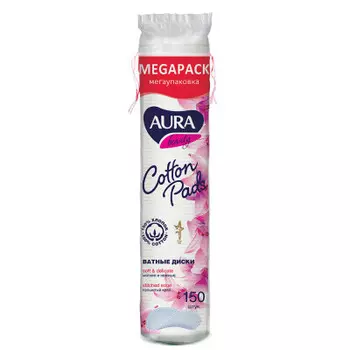 Ватные диски Aura 150 шт