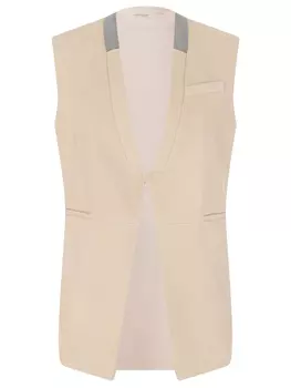 Жилет кожаный BRUNELLO CUCINELLI