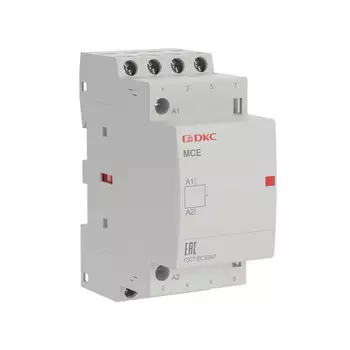 Контактор модульный DKC MCE Yon Max (MCE-25-40-A240) 240 В 25 А тип AC 4Р