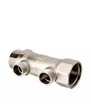 Коллектор Valtec 1 ВР(г) х 2 выхода 1/2 НР(ш) х 1 НР(ш) (VTc.500.N.0602)