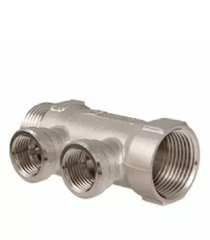 Коллектор Valtec 1 ВР(г) х 2 выхода 1/2 ВР(г) х 1 НР(ш) (VTc.550.N.0602)