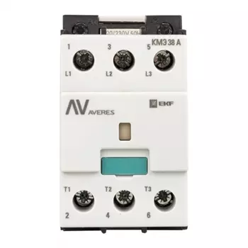 Контактор Averes КМЭ (ctr-s-40-00-400-av) 400 В 38 А тип АС 3P малогабаритный