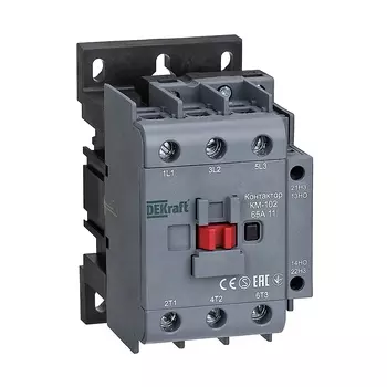 Контактор модульный Dekraft КМ-102 (22008DEK) 220-230 В 65 А тип AC 1НО+1НЗ