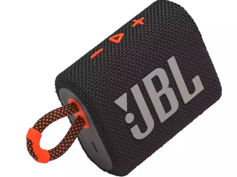 Портативная акустика JBL GO 3 (Черно-оранжевый)