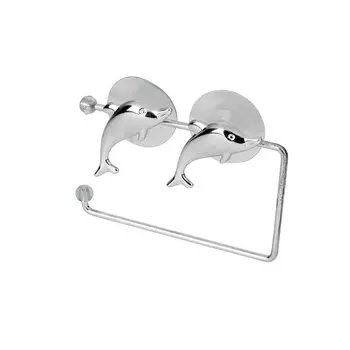 Держатель туалетной бумаги Axentia 291318, серебряный дельфин