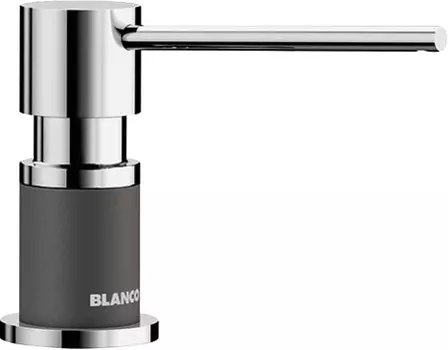 Дозатор Blanco Lato 525817 хром/темная скала