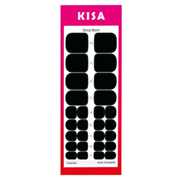 KISA.STICKERS Пленки для педикюра Deep Black