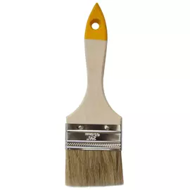 кисть плоская хобби 2,5" белый korvus 0101925