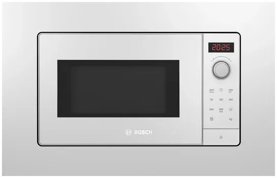 Микроволновая печь встраиваемая Bosch BFL623MW3 20 л, 800 Вт, белый (BFL623MW3)