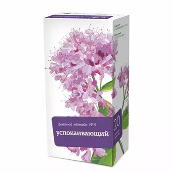 Фиточай Алтай №6 успокаивающий фильтр-пакеты 2г 20шт