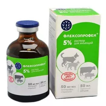Флексопрофен раствор для инъекций для ветеринарного применения Doctor VIC 5% 50мл
