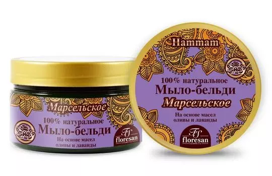 Флоресан мыло-бельди мягкое "Марсельское" банка 300мл
