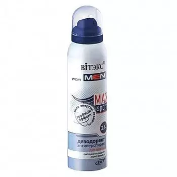 Дезодорант-антиперспирант Сила Энергия и Свежесть Витэкс For men Sport 150мл