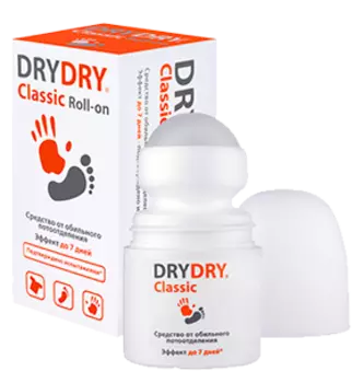 Дезодорант - антиперспирант Dry Dry/Драй Драй от обильного потоотделения Classic Roll-on 35мл