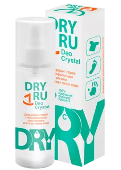 Дезодорант-спрей с минеральными кристаллами Deo Crystal Dry Ru/Драй Ру 40г