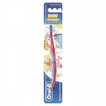 Детская зубная щетка Oral-B (Орал-Би) Baby 0-2 года Винни Пух, Мягкая, 1 шт.