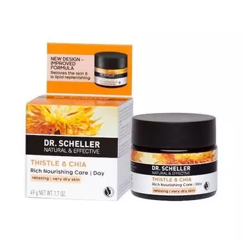 Dr. Scheller Особо питательный дневной крем САФЛОР и ЧИА, 50 мл