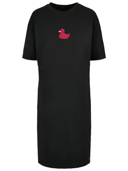 Короткое платье F4NT4STIC Oversized Kleid Ente Magenta, черный